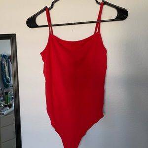 Red bodysuit